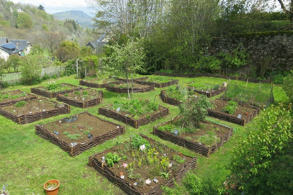 Superbe jardin bien ordonné